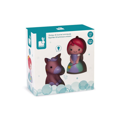 Picture of JANOD BATH TIME PLAYING-SQUIRTER PRINCESS & LUMINOUS UNICORN